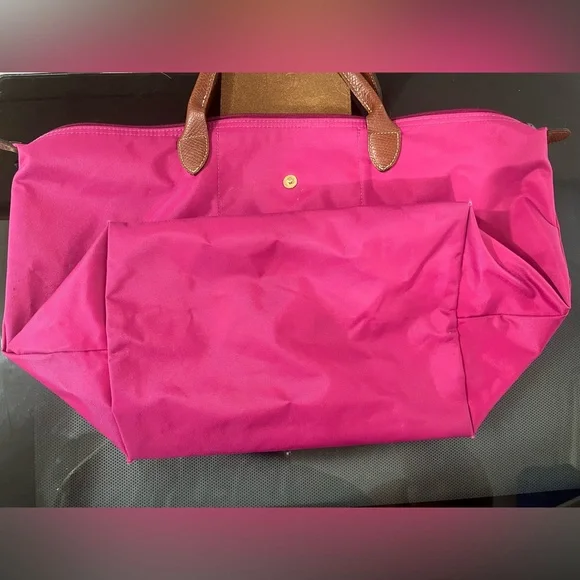 Longchamp Le Pliage M Pink Tote Bag - Picture 3 of 12